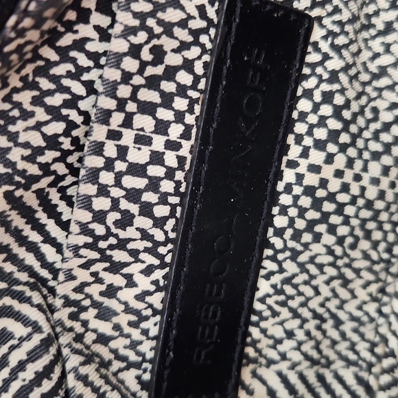 Rebecca Minkoff Bowery Leather Tote bag Electric Blue with Black Hardware purse - Picture 15 of 16